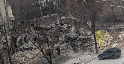 Руины в Киеве. Скриншот кадра видео